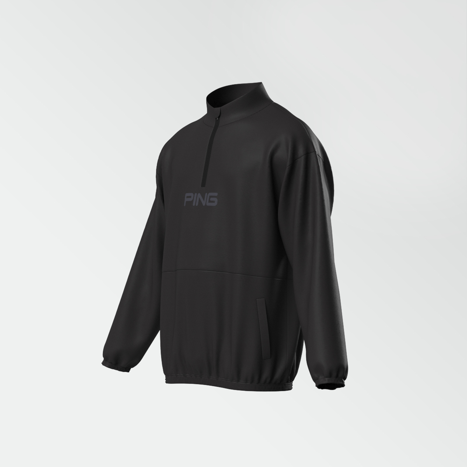 PING×AddElm＞ストレッチクロスハーフジップブルゾン