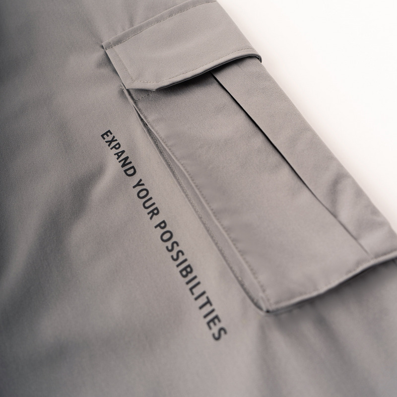 LIGHT WOVEN EASY CARGO PANTS 詳細画像 グレー 10