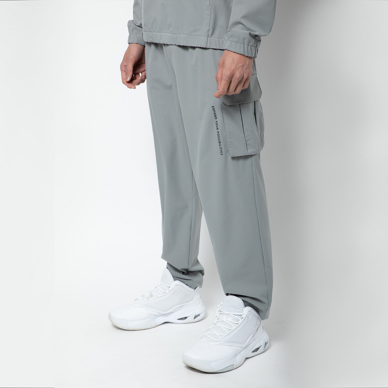 LIGHT WOVEN EASY CARGO PANTS 詳細画像 グレー 4