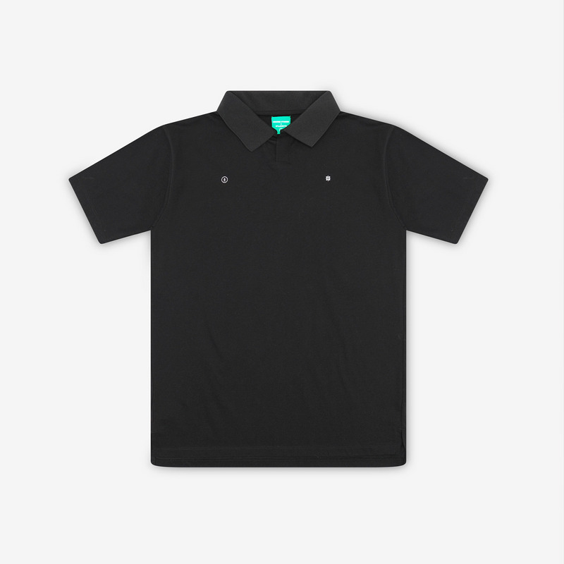 【 AddElm×Students Golf 】CSAG SKIPPER POLO 詳細画像 ブラック 1