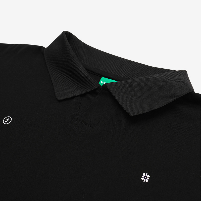 【 AddElm×Students Golf 】CSAG SKIPPER POLO 詳細画像 ブラック 3
