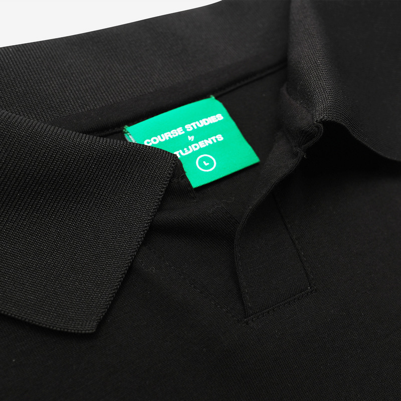【 AddElm×Students Golf 】CSAG SKIPPER POLO 詳細画像 ブラック 4