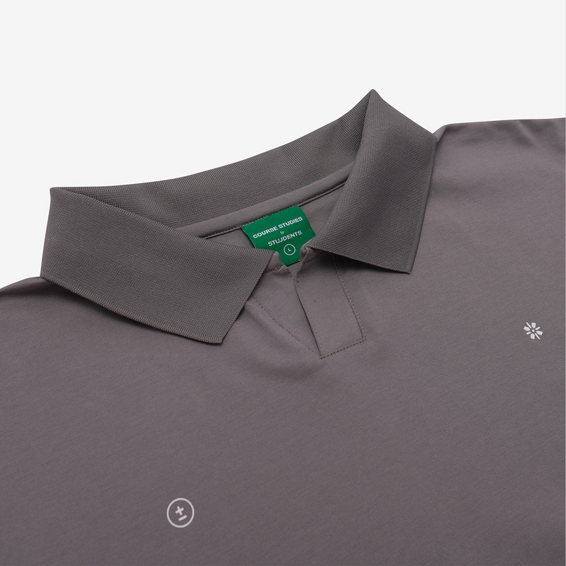 【 AddElm×Students Golf 】CSAG SKIPPER POLO 詳細画像 グレー 3
