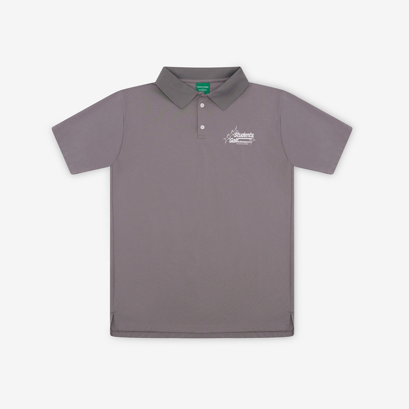 【 AddElm×Students Golf 】CSAG PERFORMANCE ART POLO 詳細画像 グレー 1