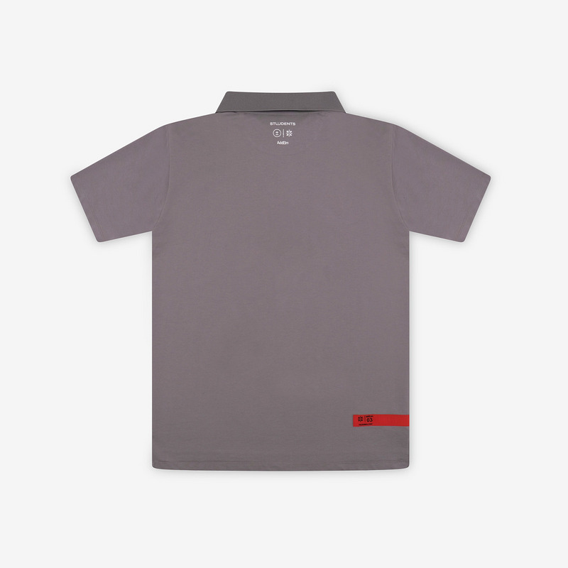 【 AddElm×Students Golf 】CSAG PERFORMANCE ART POLO 詳細画像 グレー 2
