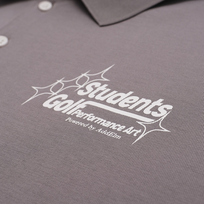 【 AddElm×Students Golf 】CSAG PERFORMANCE ART POLO 詳細画像 グレー 4