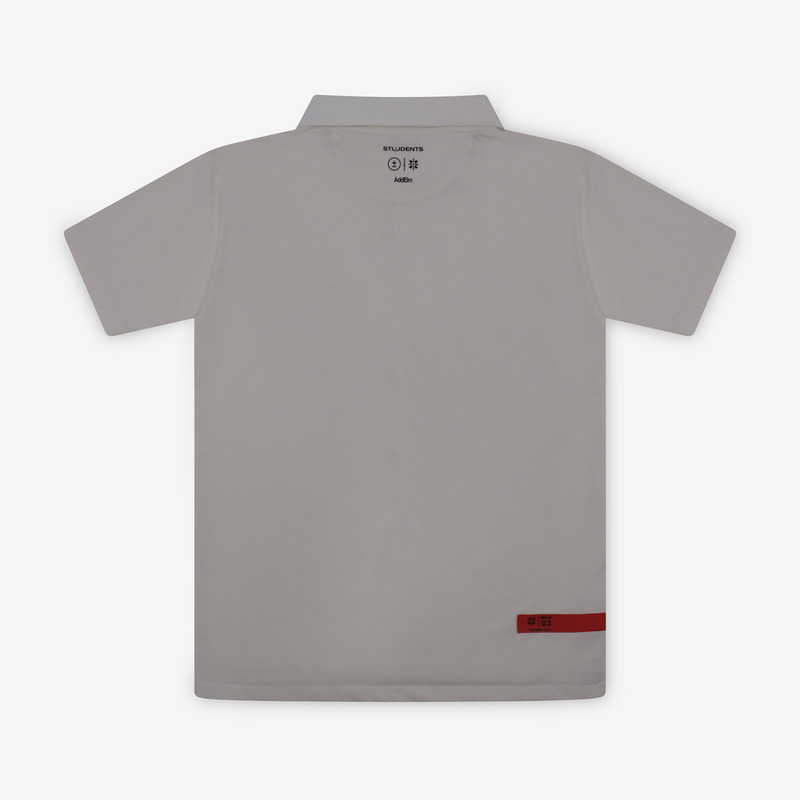【 AddElm×Students Golf 】CSAG PERFORMANCE ART POLO 詳細画像 ホワイト 2