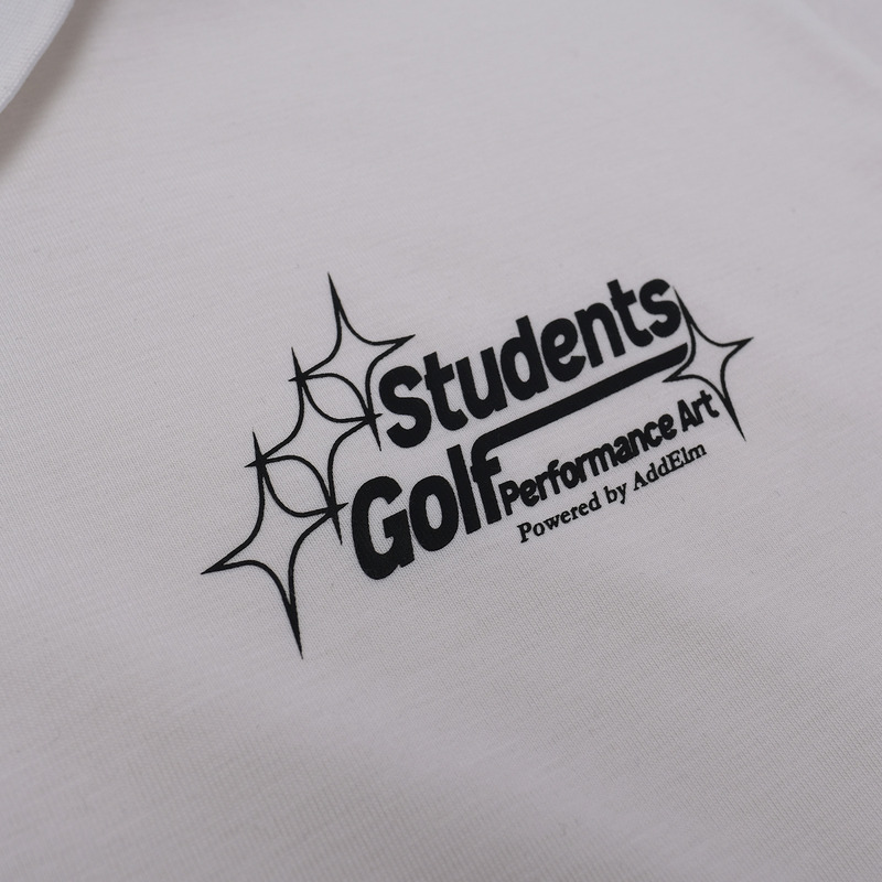 【 AddElm×Students Golf 】CSAG PERFORMANCE ART POLO 詳細画像 ホワイト 4