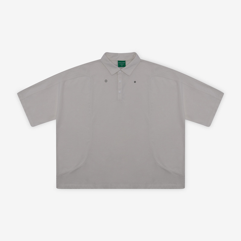 【 AddElm×Students Golf 】CSAG LOOSE BOX POLO 詳細画像 ホワイト 1