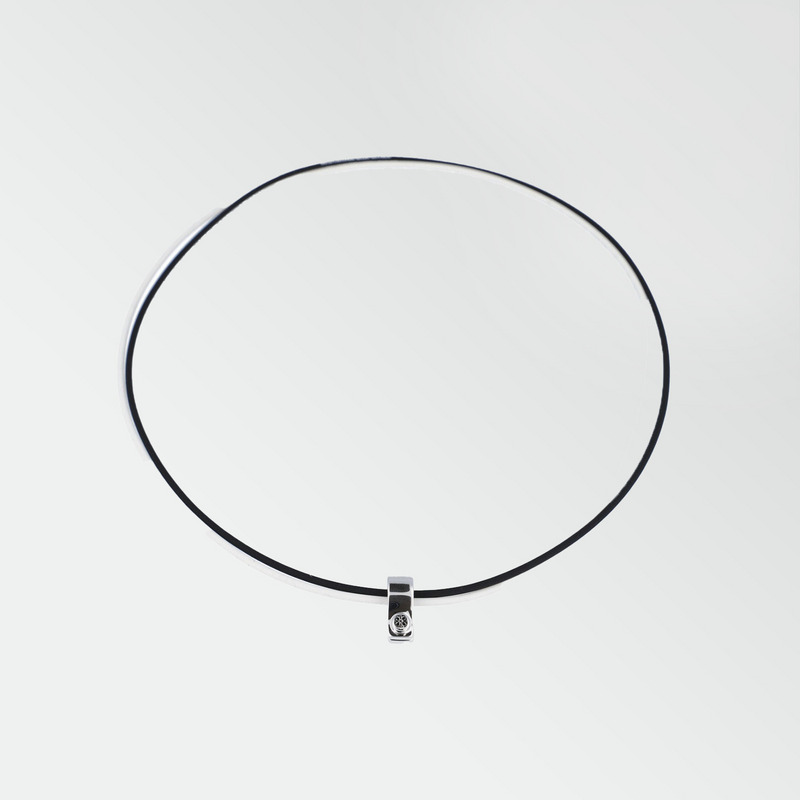 SILVER NECKLACE 詳細画像 ブラック＆ホワイト 1