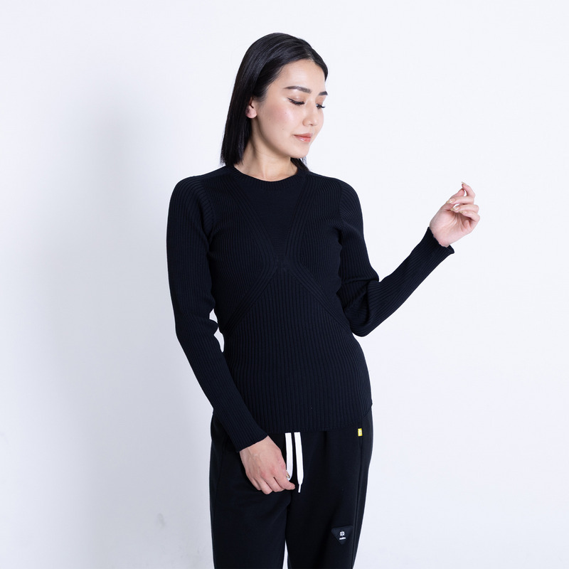 WG CURVE LONG SLEEVE 詳細画像 ブラック 1