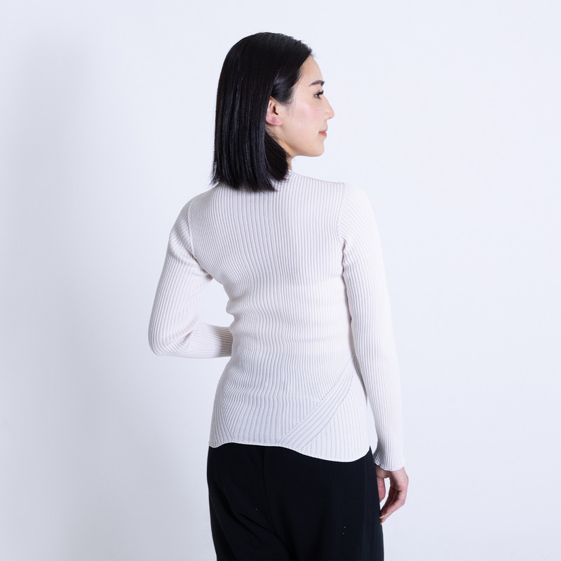WG CURVE LONG SLEEVE 詳細画像 アイボリー 2