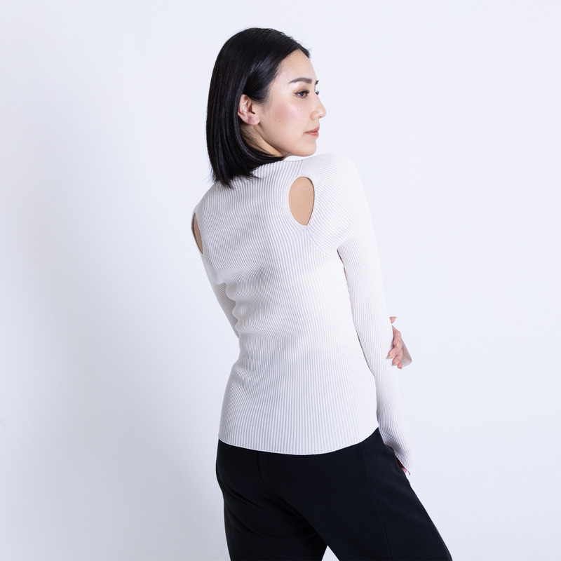 WG CREVICE LONG SLEEVE 詳細画像 アイボリー 2