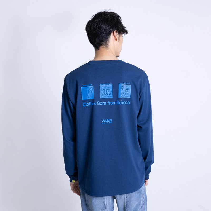 3D SCIENCE LONG SLEEVE TEE 詳細画像 ネイビー 3