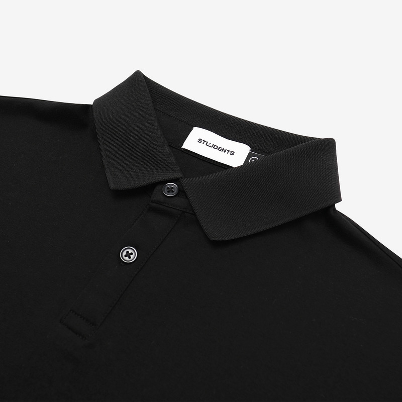 【 AddElm×Students Golf 】PHYSICS S/S POLO SHIRT#2 詳細画像 ブラック 3