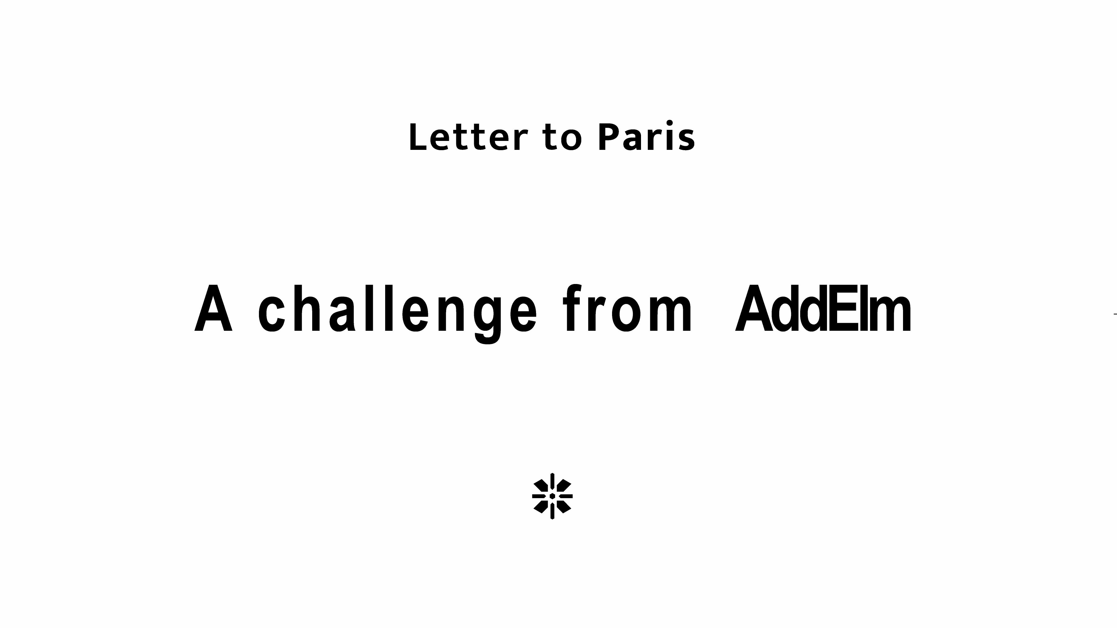 Letter to Paris
