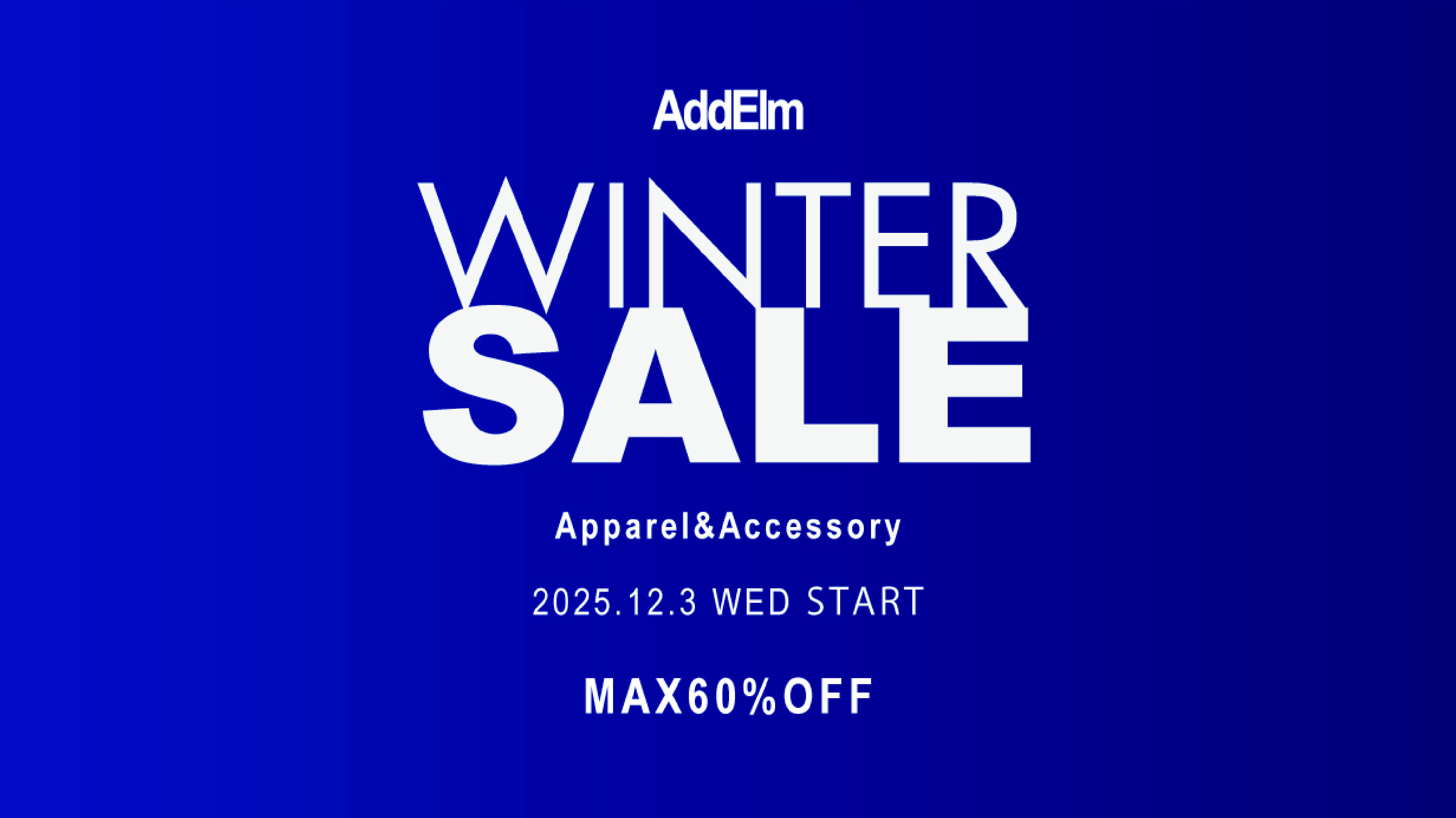 WINTER SALE開催！